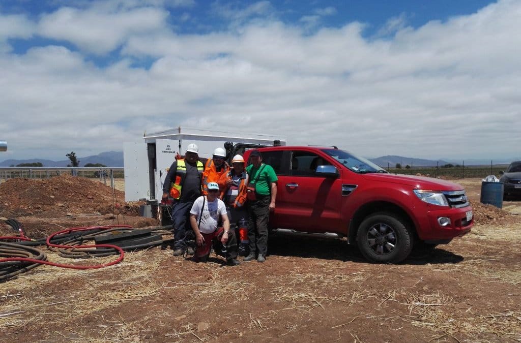 Trafostanice pro fotovoltaickou elektrárnu Amparo Del Sol, Ovalle v Chile